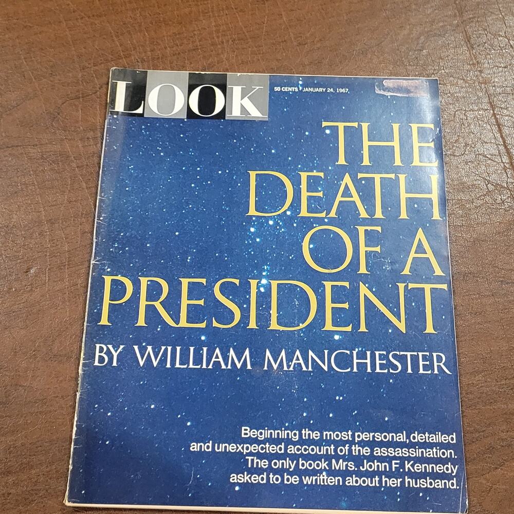 Vintage The Death of a President Look Magazine January 1967